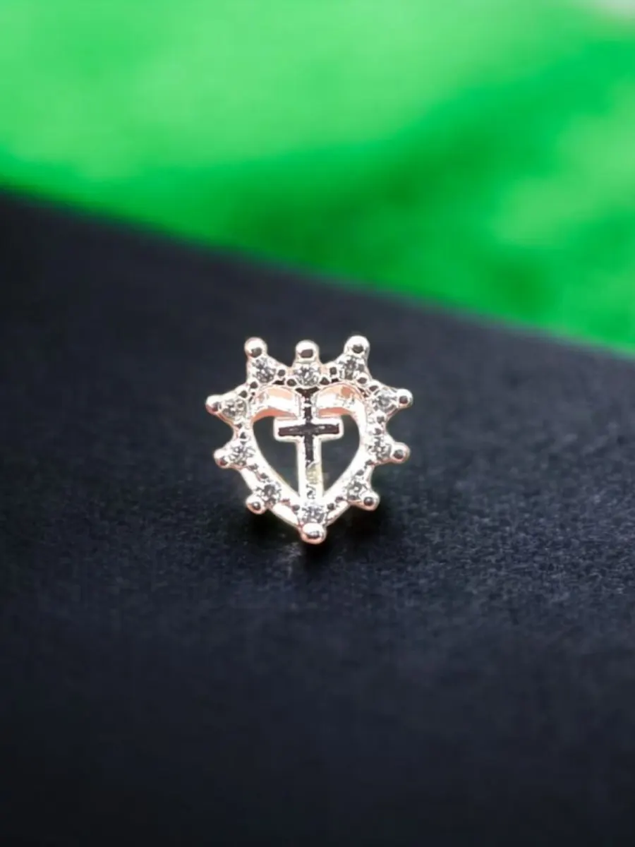 Colgante Cruz con Microcircones de Plata 925