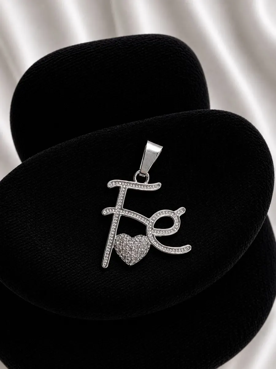 Colgante Fe con Circones de Plata 925